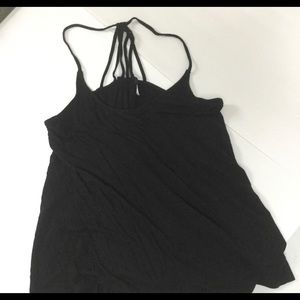 Venus Black Strappy Tank Top